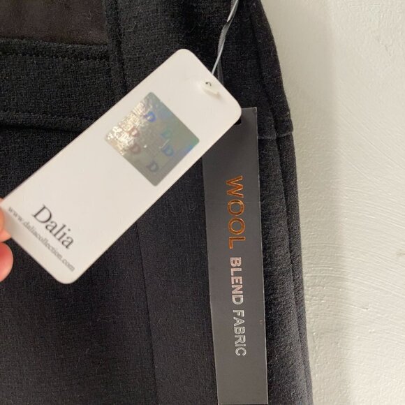 NEW WITH TAGS Dahlia Black MOTO WOOL BLEND Miniskirt SIZE 10  Goth Academia Punk - Picture 5 of 6